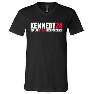 Rfk Jr Declare Your Independence For President 2024 V-Neck T-Shirt