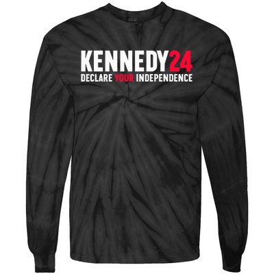 Rfk Jr Declare Your Independence For President 2024 Tie-Dye Long Sleeve Shirt