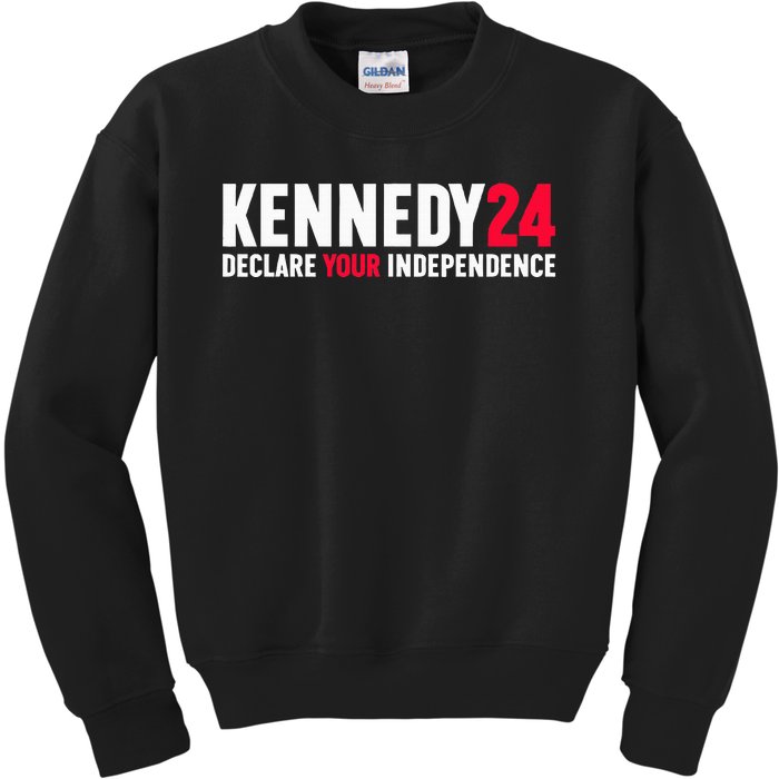 Rfk Jr Declare Your Independence For President 2024 Kids Sweatshirt