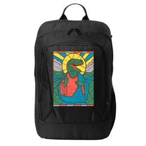 Raptor Jesus Dinosaur Christ Meme Holy Velociraptor City Backpack