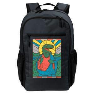 Raptor Jesus Dinosaur Christ Meme Holy Velociraptor Daily Commute Backpack