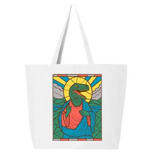 Raptor Jesus Dinosaur Christ Meme Holy Velociraptor 25L Jumbo Tote