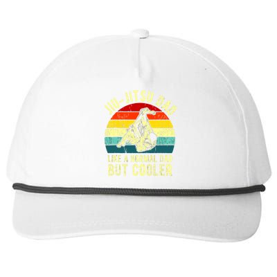 Retro JiuJitsu Dad BJJ Father Vintage Snapback Five-Panel Rope Hat