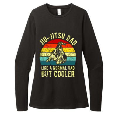 Retro JiuJitsu Dad BJJ Father Vintage Womens CVC Long Sleeve Shirt