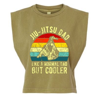 Retro JiuJitsu Dad BJJ Father Vintage Garment-Dyed Women's Muscle Tee