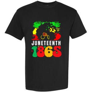 Retro Juneteenth Day 1865 Afro Melanin Black  Garment-Dyed Heavyweight T-Shirt