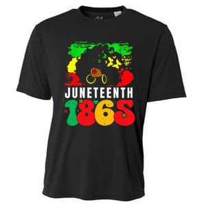 Retro Juneteenth Day 1865 Afro Melanin Black  Cooling Performance Crew T-Shirt