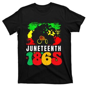 Retro Juneteenth Day 1865 Afro Melanin Black  T-Shirt