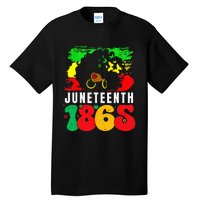 Retro Juneteenth Day 1865 Afro Melanin Black  Tall T-Shirt