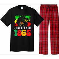 Retro Juneteenth Day 1865 Afro Melanin Black  Pajama Set