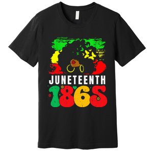 Retro Juneteenth Day 1865 Afro Melanin Black  Premium T-Shirt