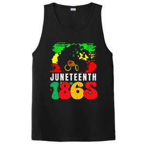 Retro Juneteenth Day 1865 Afro Melanin Black  PosiCharge Competitor Tank