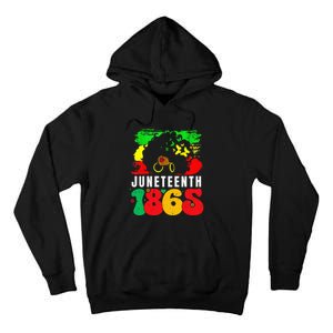 Retro Juneteenth Day 1865 Afro Melanin Black  Tall Hoodie