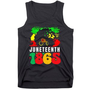 Retro Juneteenth Day 1865 Afro Melanin Black  Tank Top