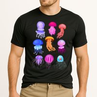Retro Jellyfish Design Performance Shirt