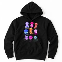 Retro Jellyfish Design Hoodie