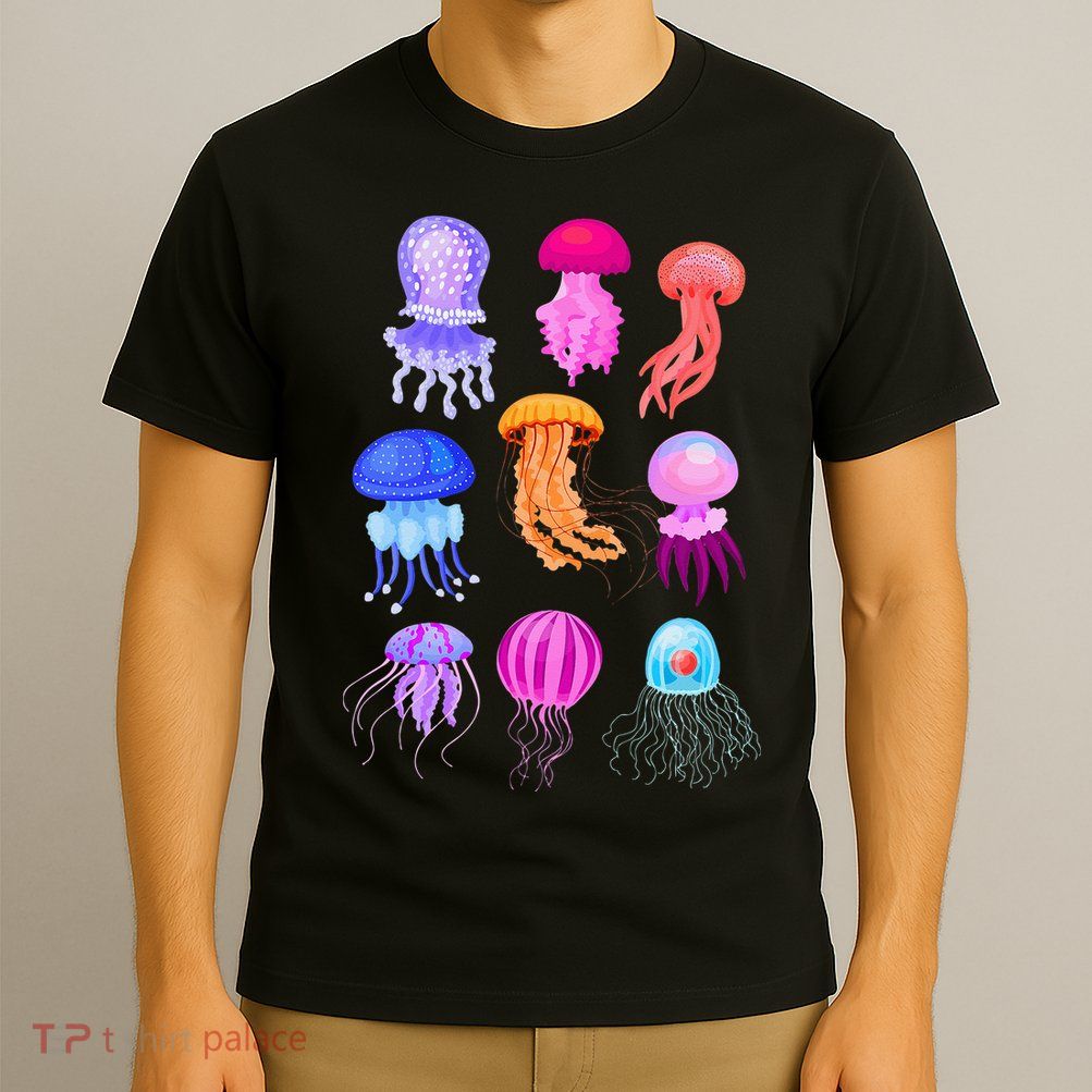 Retro Jellyfish Design T-Shirt