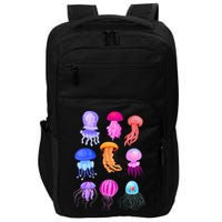 Retro Jellyfish Design Impact Tech Backpack
