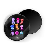Retro Jellyfish Design Magnet
