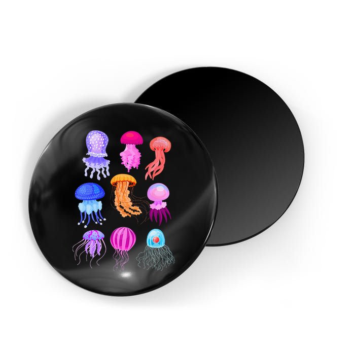 Retro Jellyfish Design Magnet