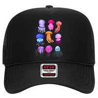 Retro Jellyfish Design Trucker Hat