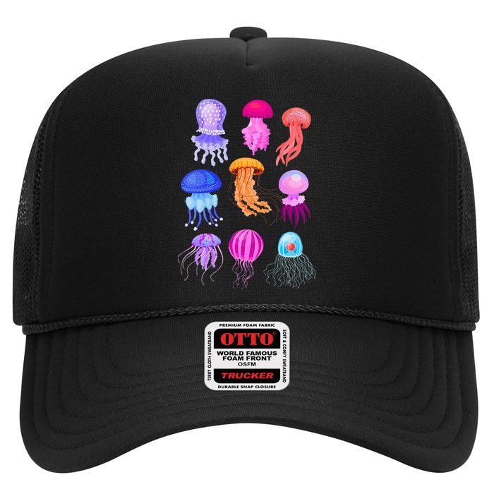 Retro Jellyfish Design Trucker Hat