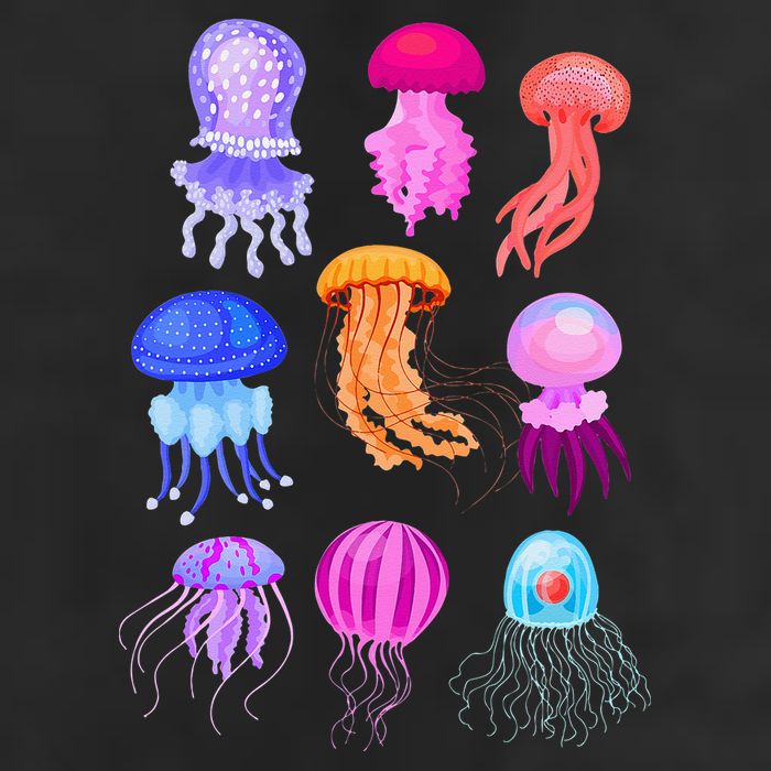 Retro Jellyfish Design Trucker Hat
