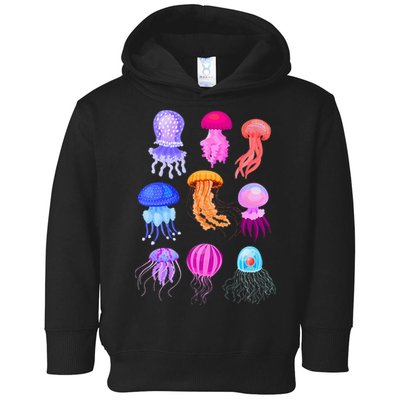 Retro Jellyfish Design Toddler Hoodie