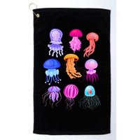 Retro Jellyfish Design Golf Towel