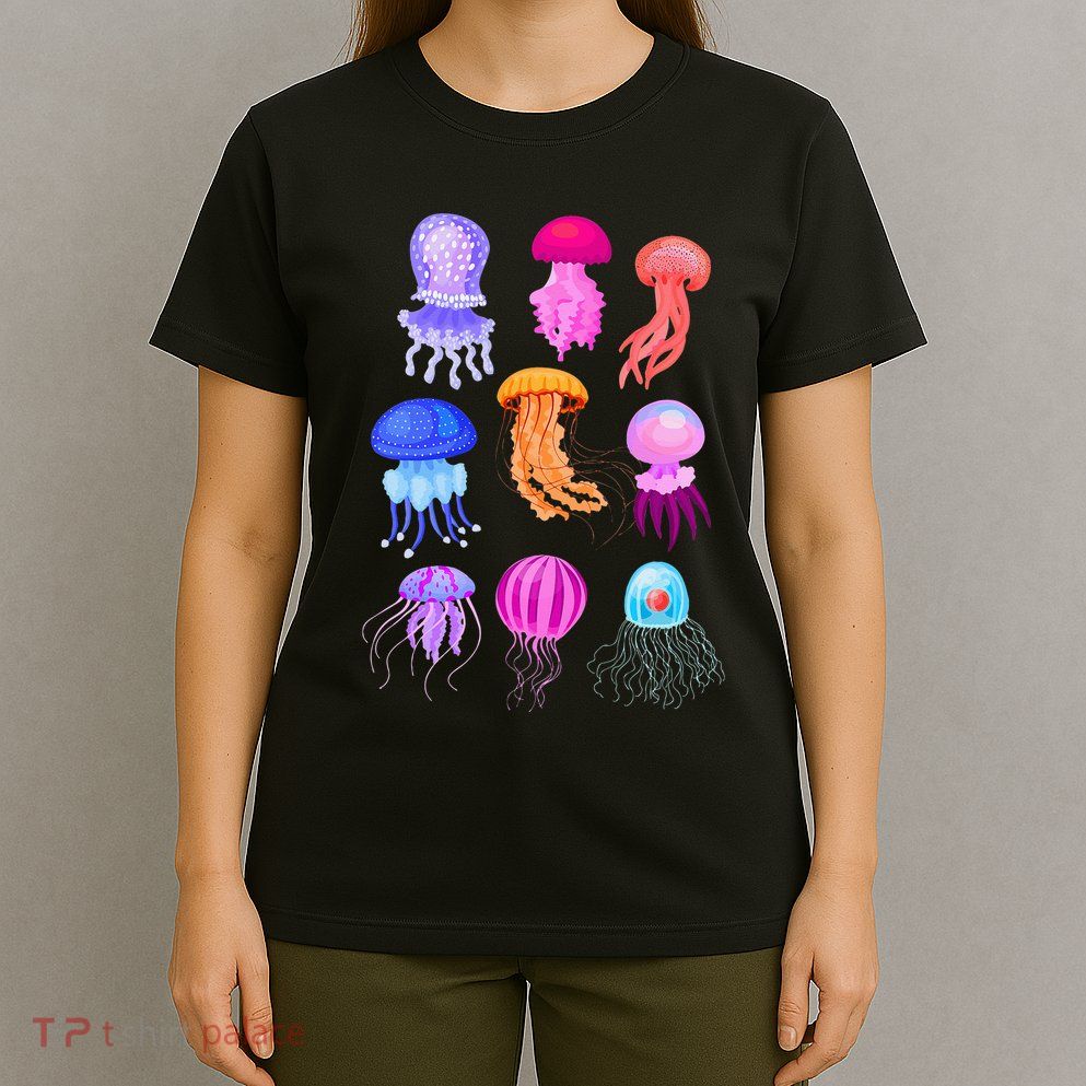 Retro Jellyfish Design T-Shirt