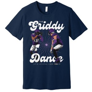 Retro Justinjefferson Dance Design 90s Graphic Premium T-Shirt