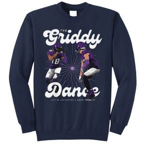 Retro Justinjefferson Dance Design 90s Graphic Tall Sweatshirt