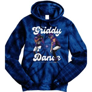 Retro Justinjefferson Dance Design 90s Graphic Tie Dye Hoodie