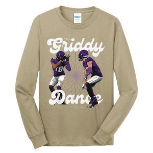 Retro Justinjefferson Dance Design 90s Graphic Tall Long Sleeve T-Shirt