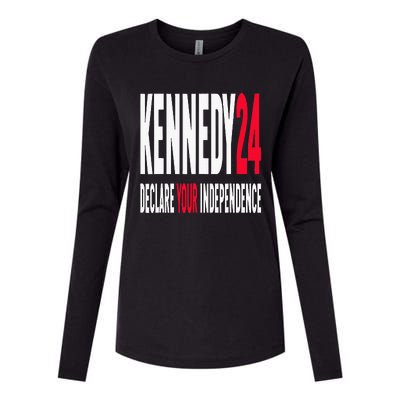 Rfk Jr Declare Your Independence For President 2024 Womens Cotton Relaxed Long Sleeve T-Shirt