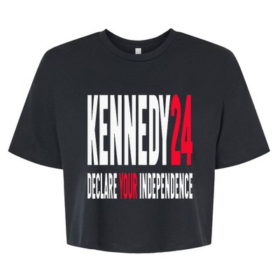 Rfk Jr Declare Your Independence For President 2024 Bella+Canvas Jersey Crop Tee