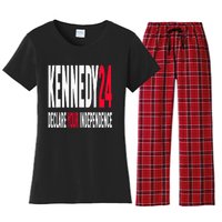 Rfk Jr Declare Your Independence For President 2024 Women's Flannel Pajama Set