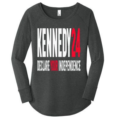 Rfk Jr Declare Your Independence For President 2024 Women's Perfect Tri Tunic Long Sleeve Shirt