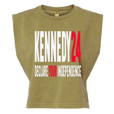 Rfk Jr Declare Your Independence For President 2024 Garment-Dyed Women's Muscle Tee