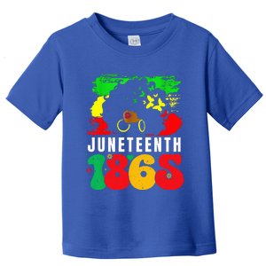 Retro Juneteenth Day 1865 Afro Melanin Black Wo Toddler T-Shirt