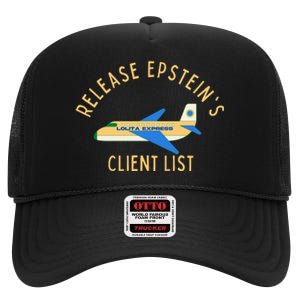 Release Jeffrey Epstein's Client List High Crown Mesh Back Trucker Hat