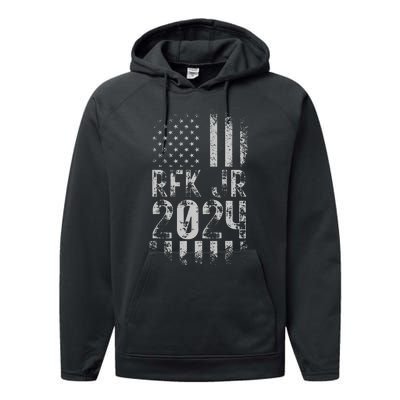 RFK JR For President 2024 Robert Kennedy Jr 24 Flag Classic Performance Fleece Hoodie