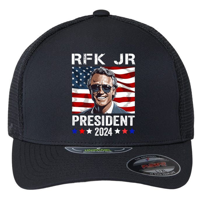 RFK JR For President 2024 Robert Kennedy Jr 24 Flexfit Unipanel Trucker Cap