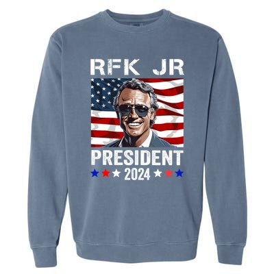 RFK JR For President 2024 Robert Kennedy Jr 24 Garment-Dyed Sweatshirt