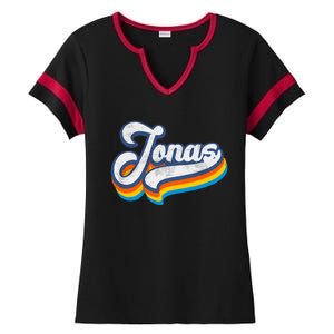 Retro Jonas First Name Jonas Ladies Halftime Notch Neck Tee