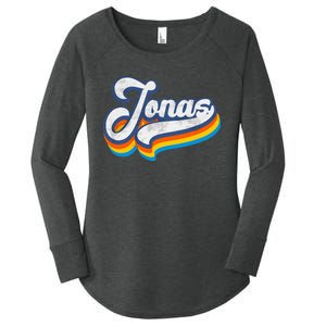 Retro Jonas First Name Jonas Women's Perfect Tri Tunic Long Sleeve Shirt