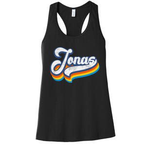 Retro Jonas First Name Jonas Women's Racerback Tank