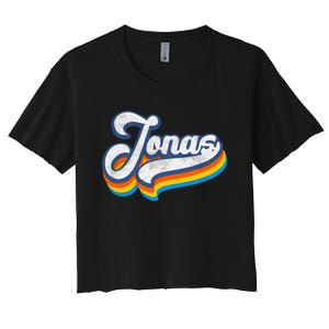 Retro Jonas First Name Jonas Women's Crop Top Tee