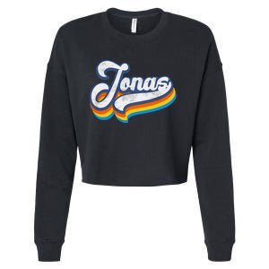 Retro Jonas First Name Jonas Cropped Pullover Crew