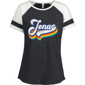 Retro Jonas First Name Jonas Enza Ladies Jersey Colorblock Tee